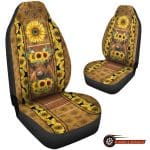 Sunflower Car Seat Covers Charming & Durable Car Accessories