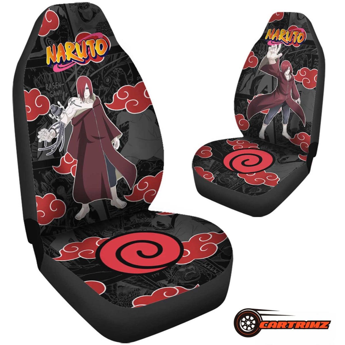 Akatsuki Car Seat Covers Bold Naruto Style & Protection