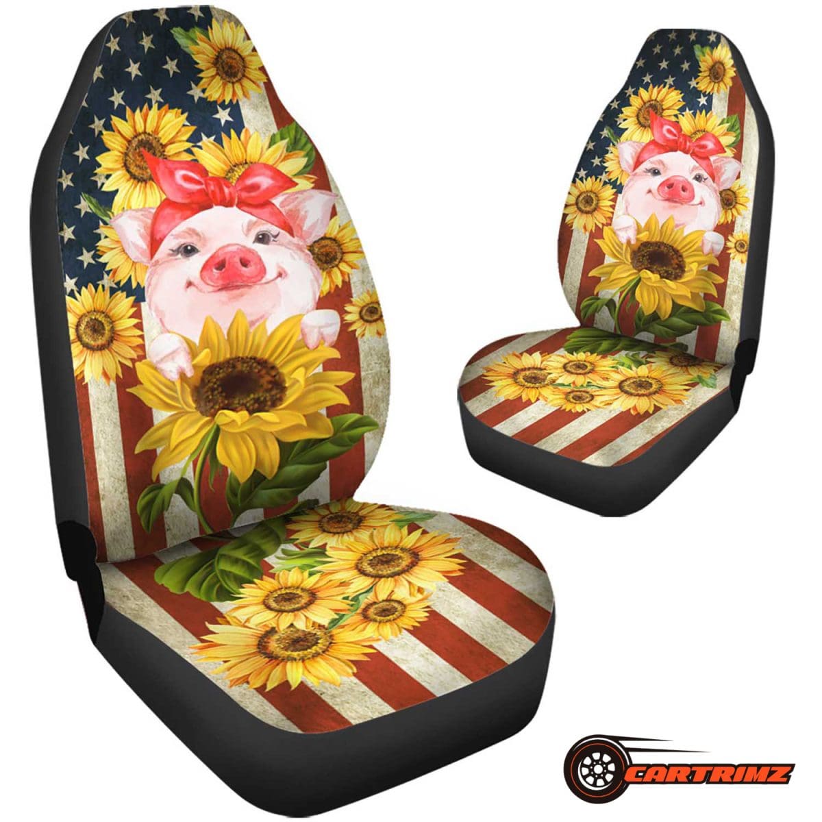 Sunflower Car Seat Covers Brighten Your Car’s Interior