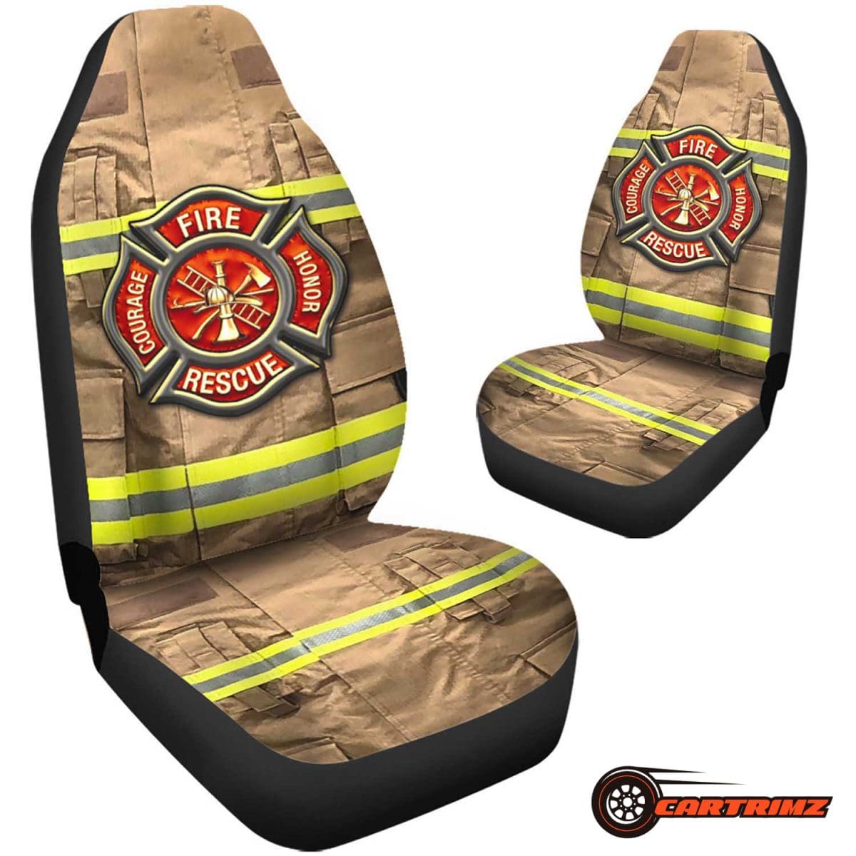 Firefighter Car Seat Covers Tribute to Courage