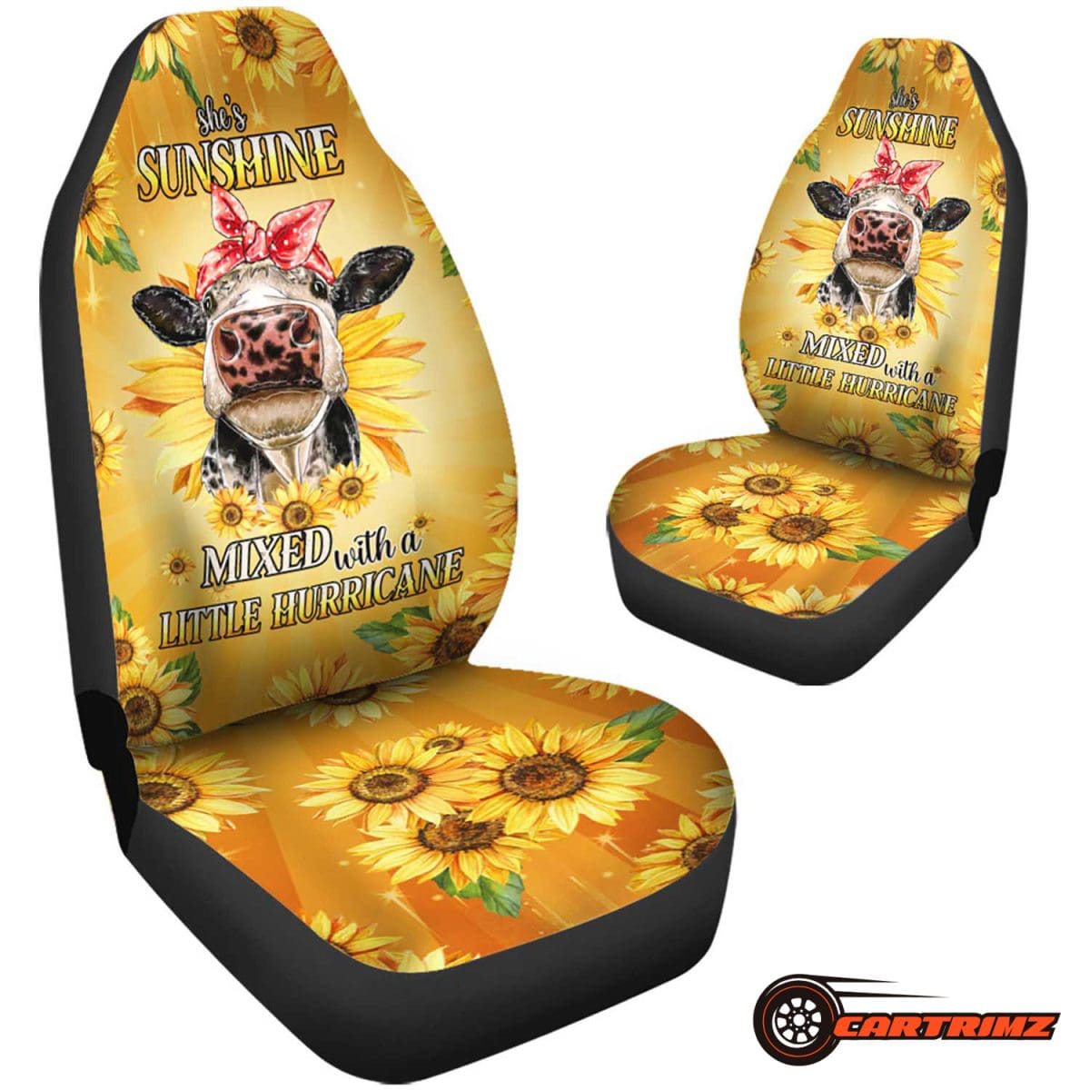 Sunflower Car Seat Covers Vibrant & Protective Car Accessories