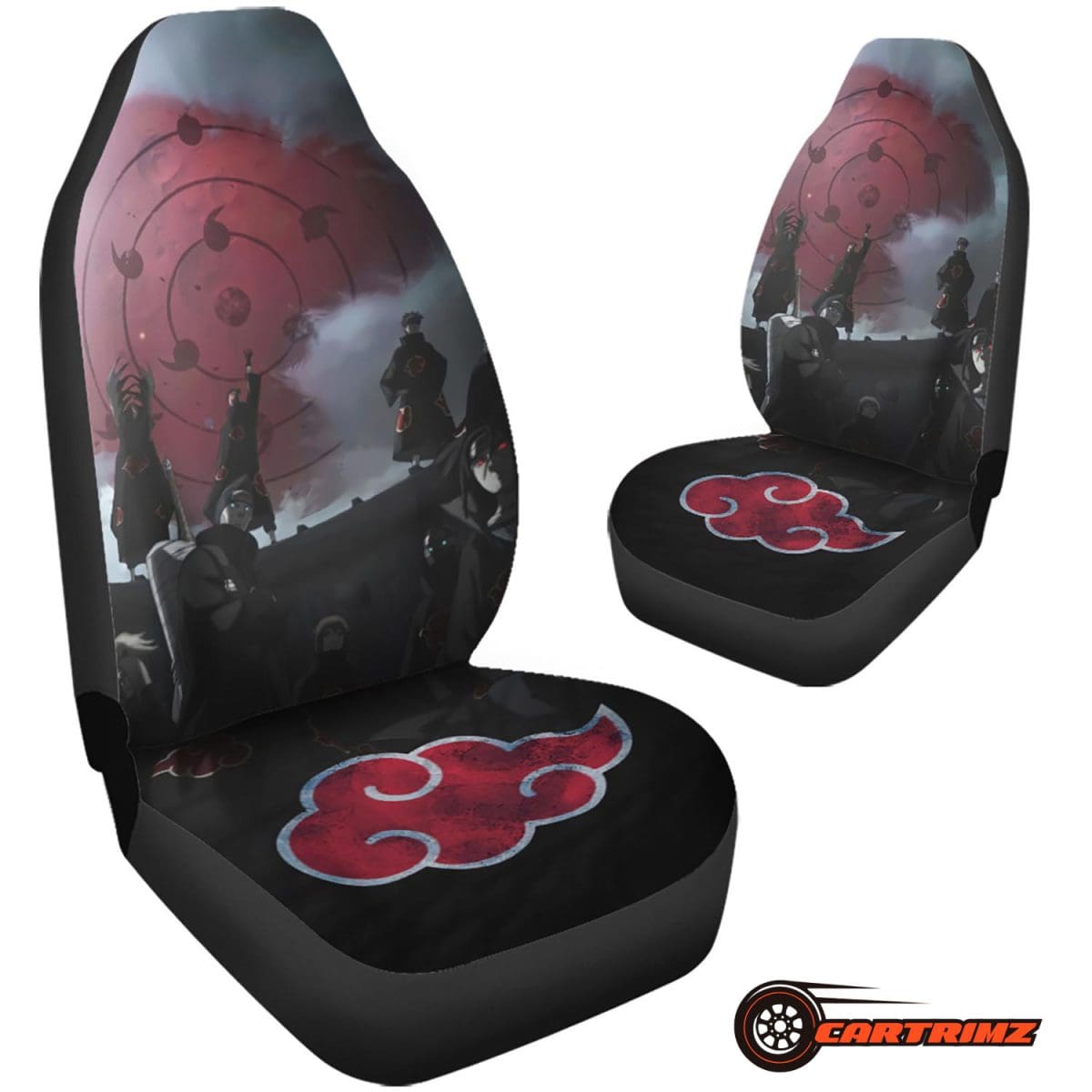 Akatsuki Car Seat Covers Perfect for Naruto Fans and Cosplay Enthusiasts