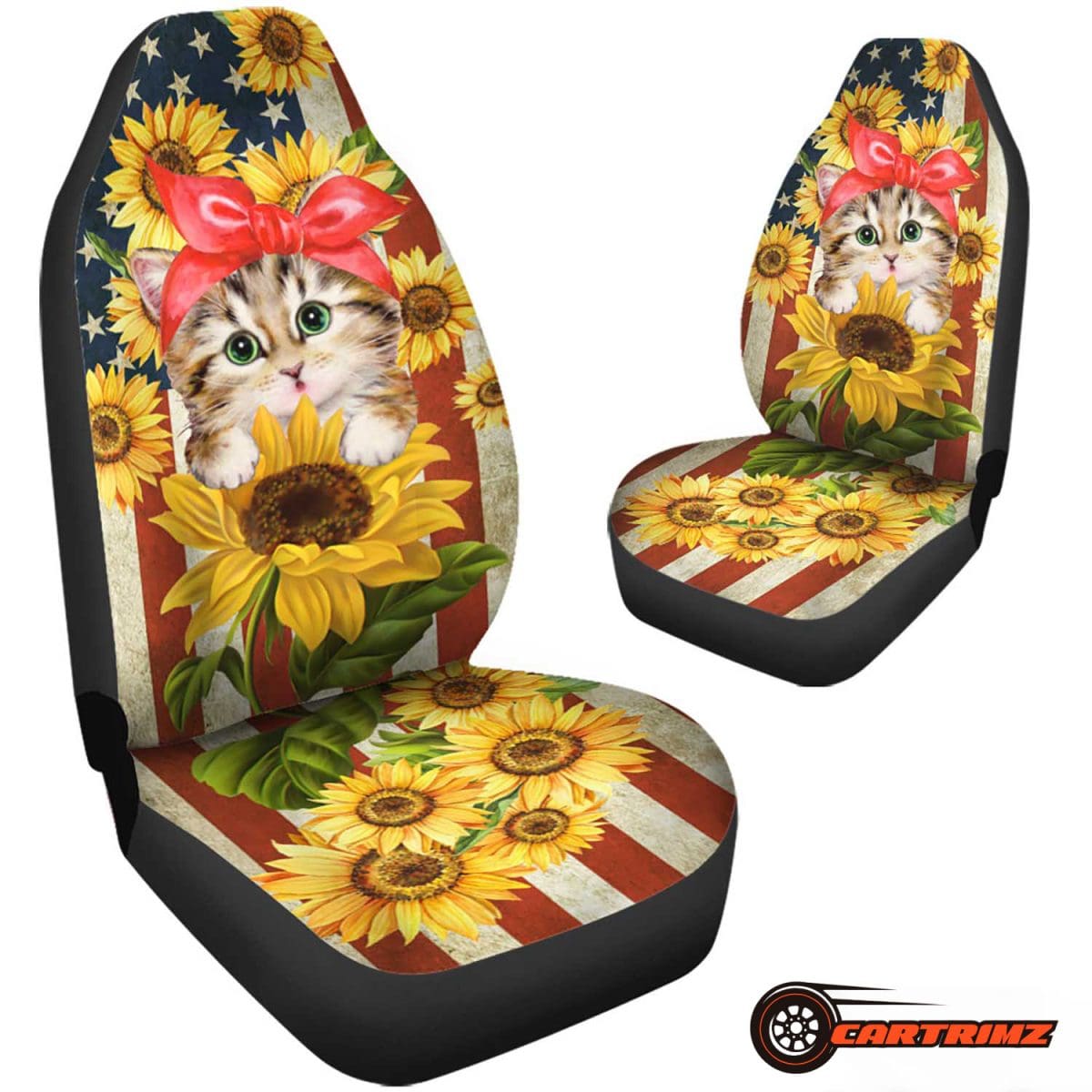 Sunflower Car Seat Covers Bring Sunshine to Your Car