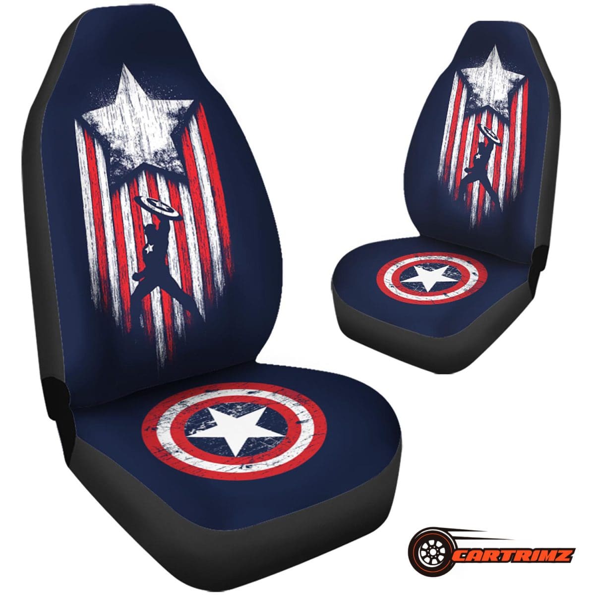 Captain America Car Seat Covers hield Your Seats with Heroic Style