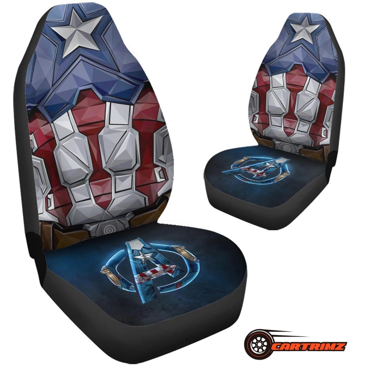 Captain America Car Seat Covers Showcase Your Marvel Pride on Every Drive