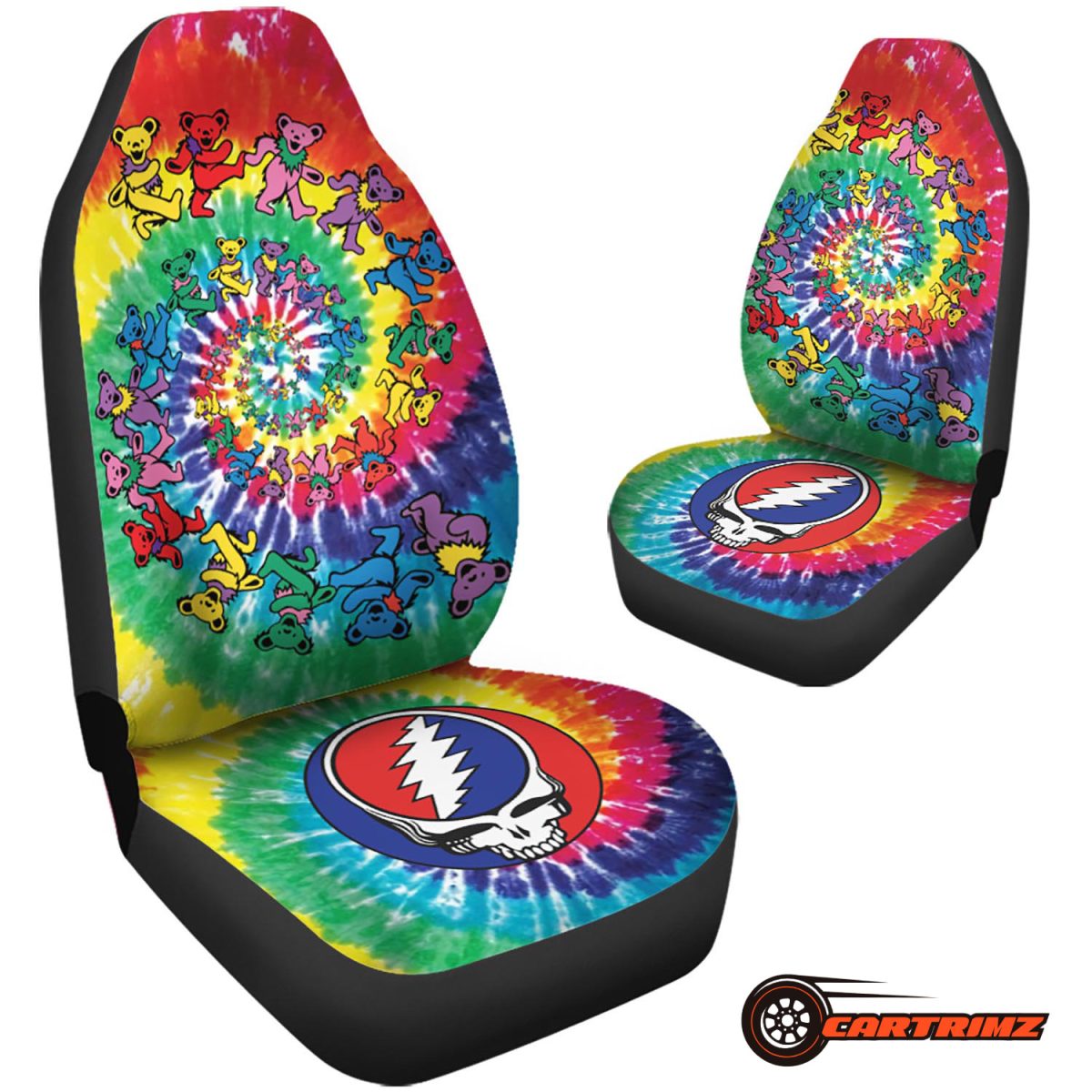 Grateful Dead Car Seat Covers Add a Touch of Retro Vibes to Your Car