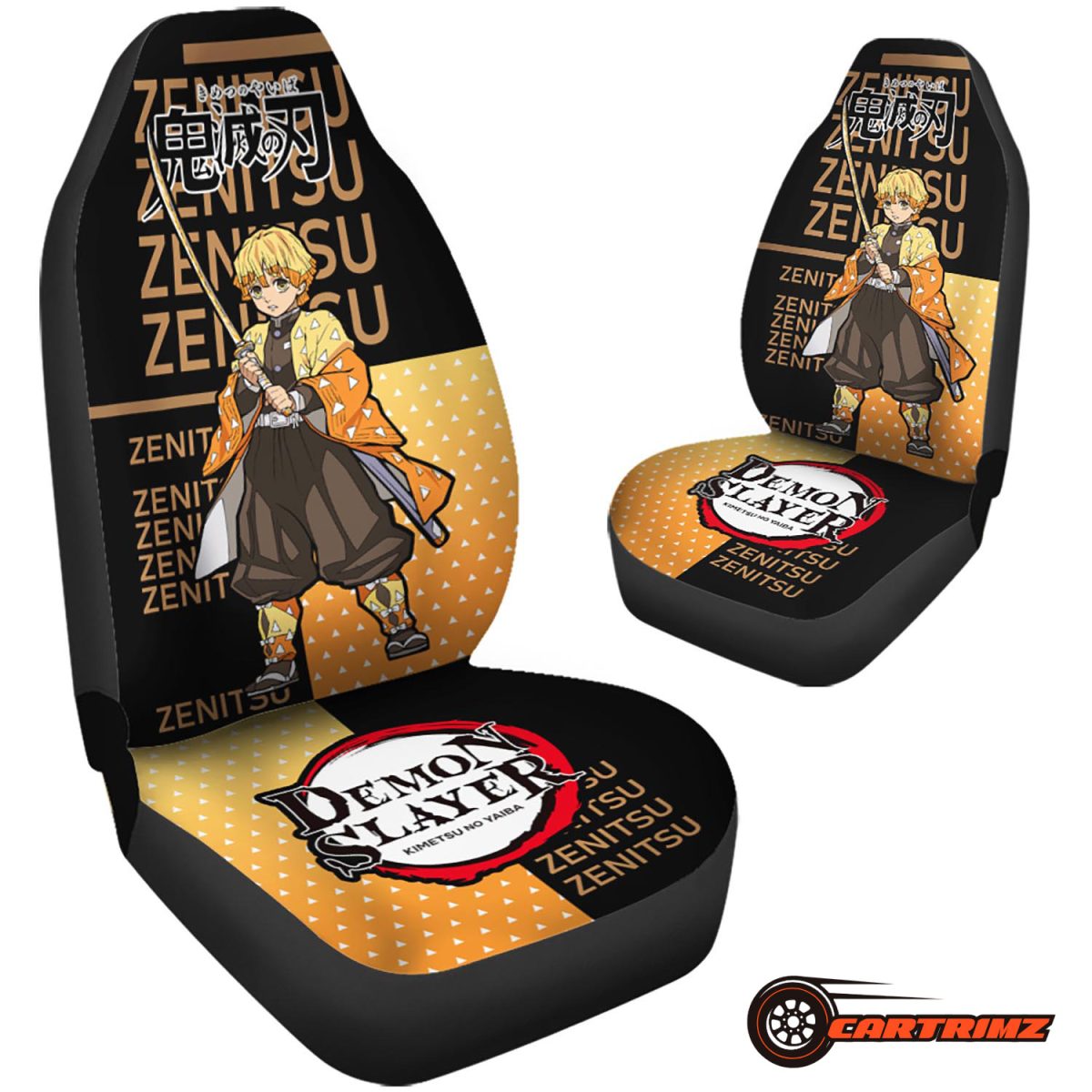 Demon Slayer Car Seat Covers Protect Your Seats with Tanjiro's Spirit