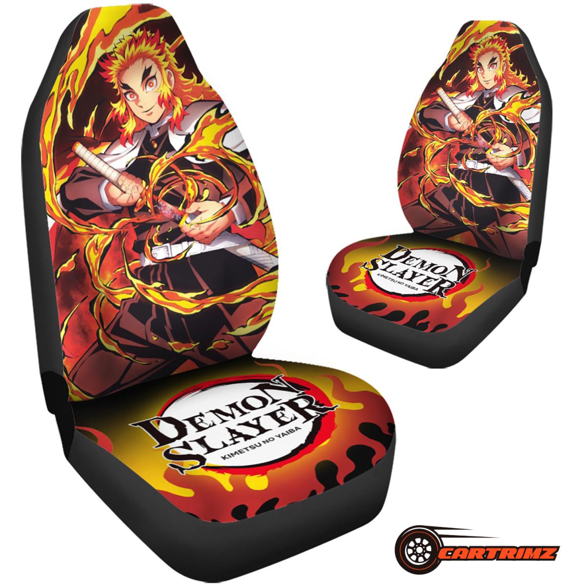 Demon Slayer Car Seat Covers Drive with the Courage of a Demon Slayer