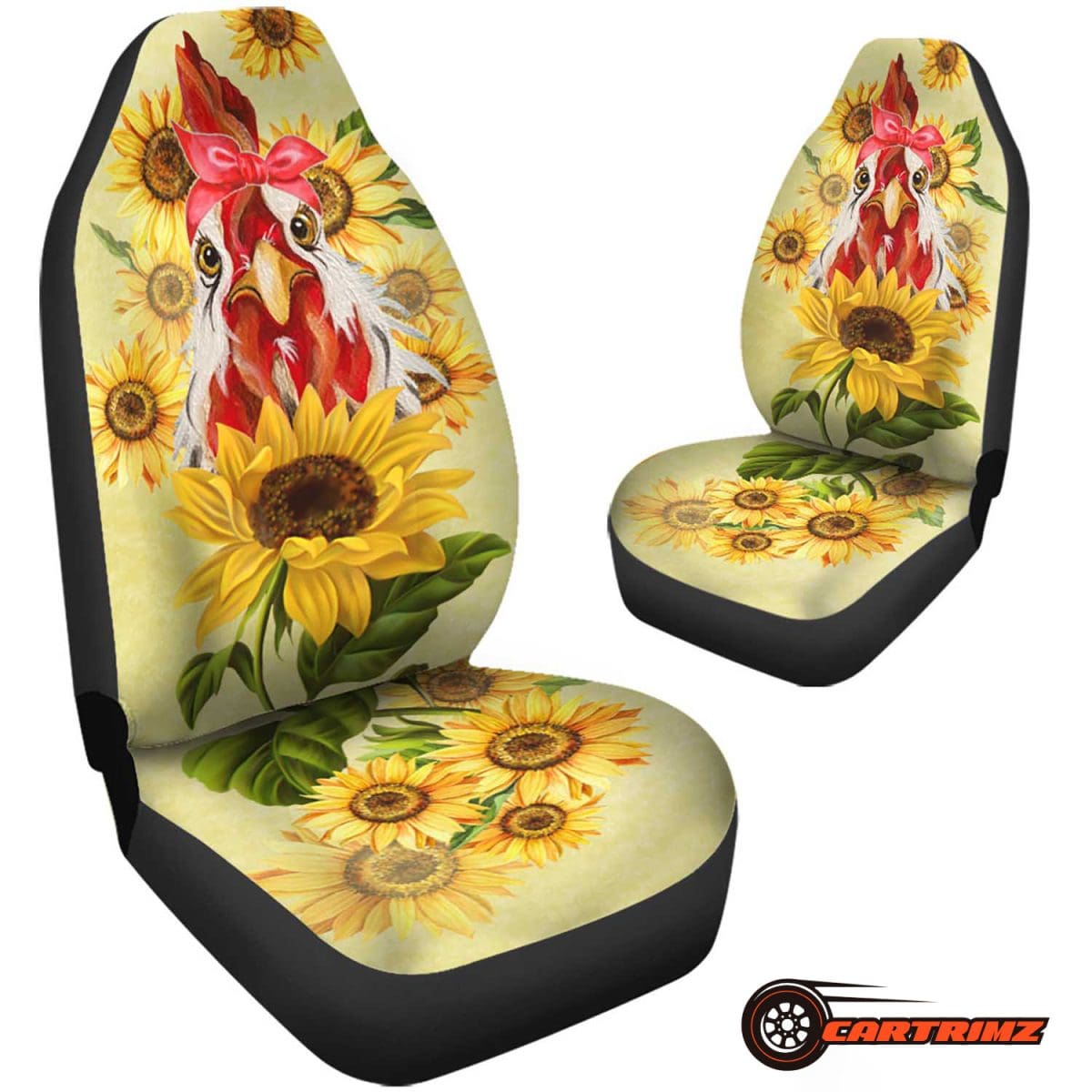 Sunflower Car Seat Covers Durable Floral Seat Covers