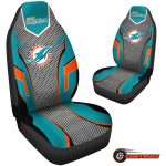 Miami Dolphins Car Seat Covers Drive with Dolphins Spirit