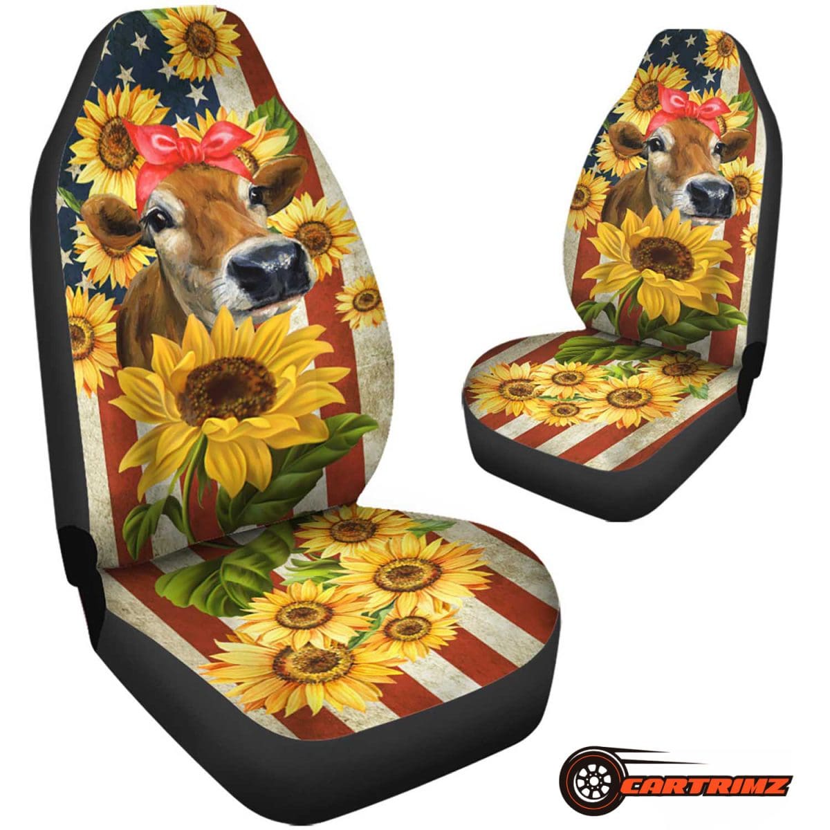 Sunflower Car Seat Covers Beautiful & Cheerful Interior Protection