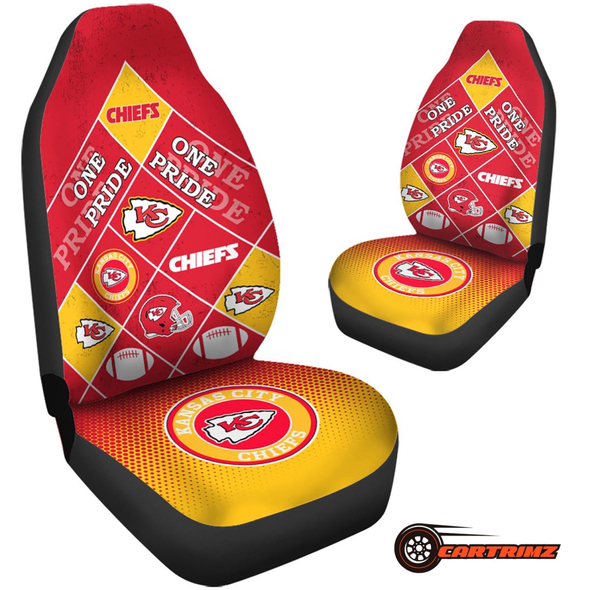 Kansas City Chiefs Car Seat Covers Premium NFL Interior Protection