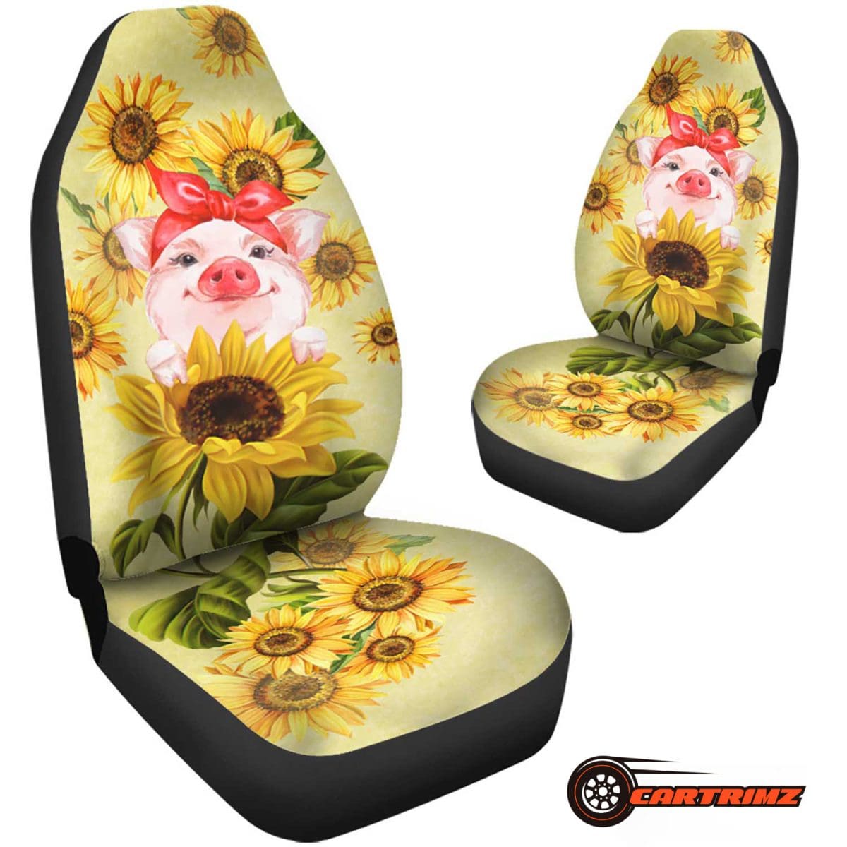 Sunflower Car Seat Covers Brighten Your Ride with Floral Beauty