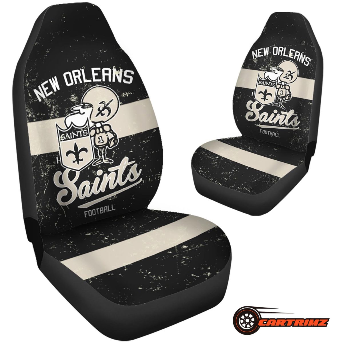 New Orleans Saints Car Seat Covers Premium NFL Protection