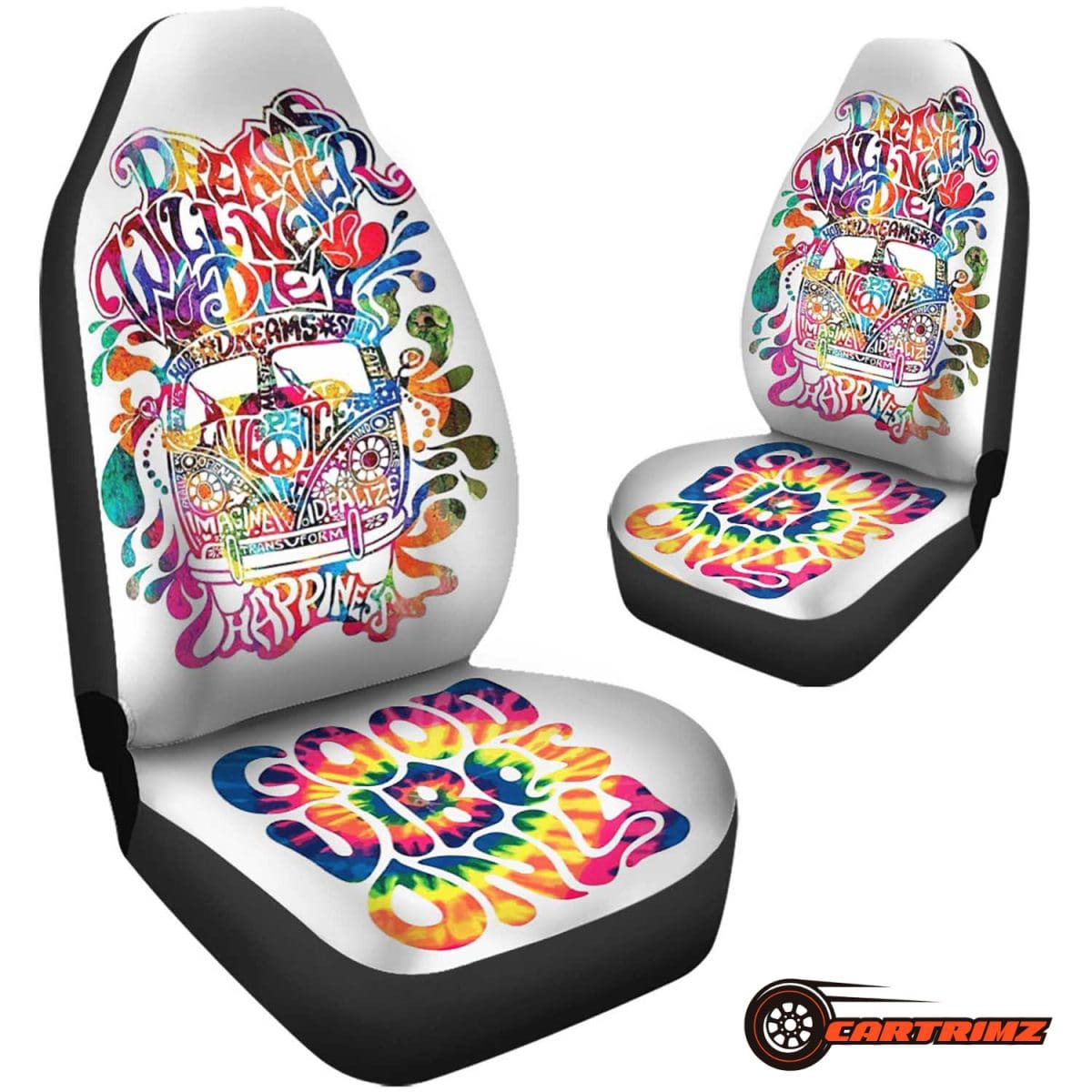 Hippie Car Seat Covers Vibrant & Protective Car Accessories