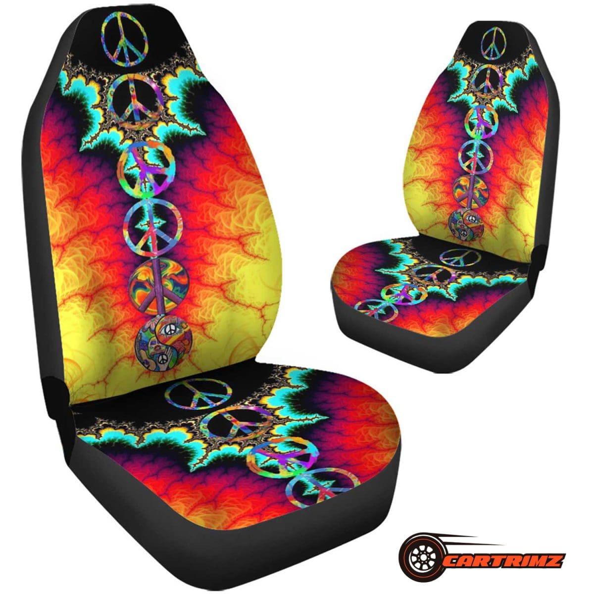 Hippie Car Seat Covers Retro Vibes & Modern Protection