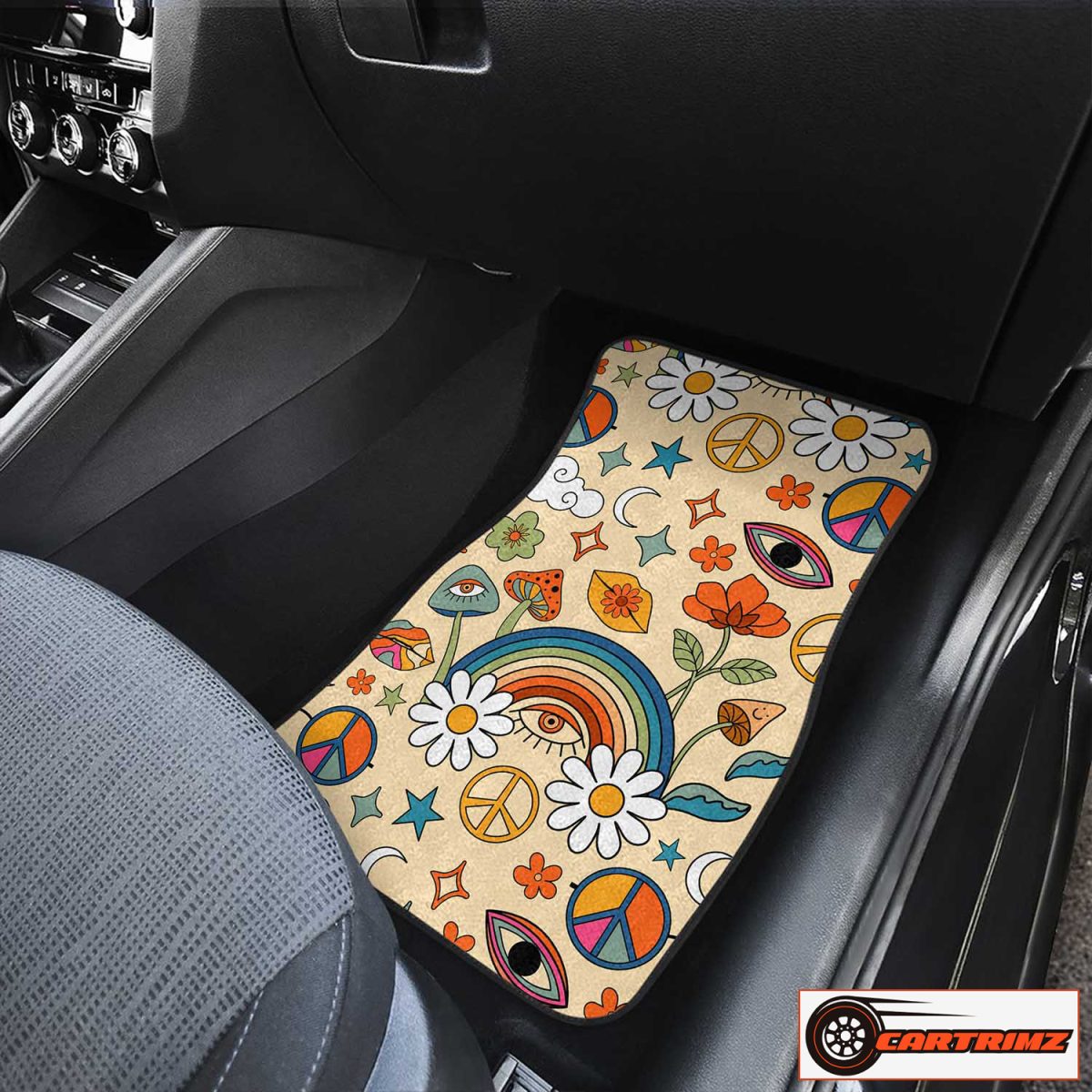 Cartrimz Hippie Car Seat Covers Retro Vibes for Your Ride