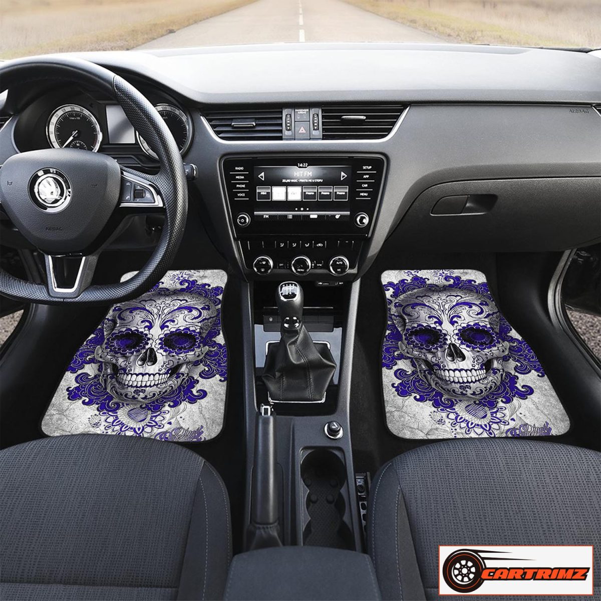 Cartrimz Skull Purple Car Seat Covers Bold and Unique