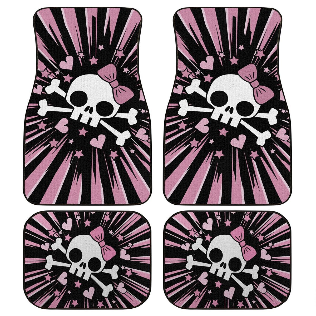 Cartrimz Skull Purple Car Seat Covers Striking and Functional