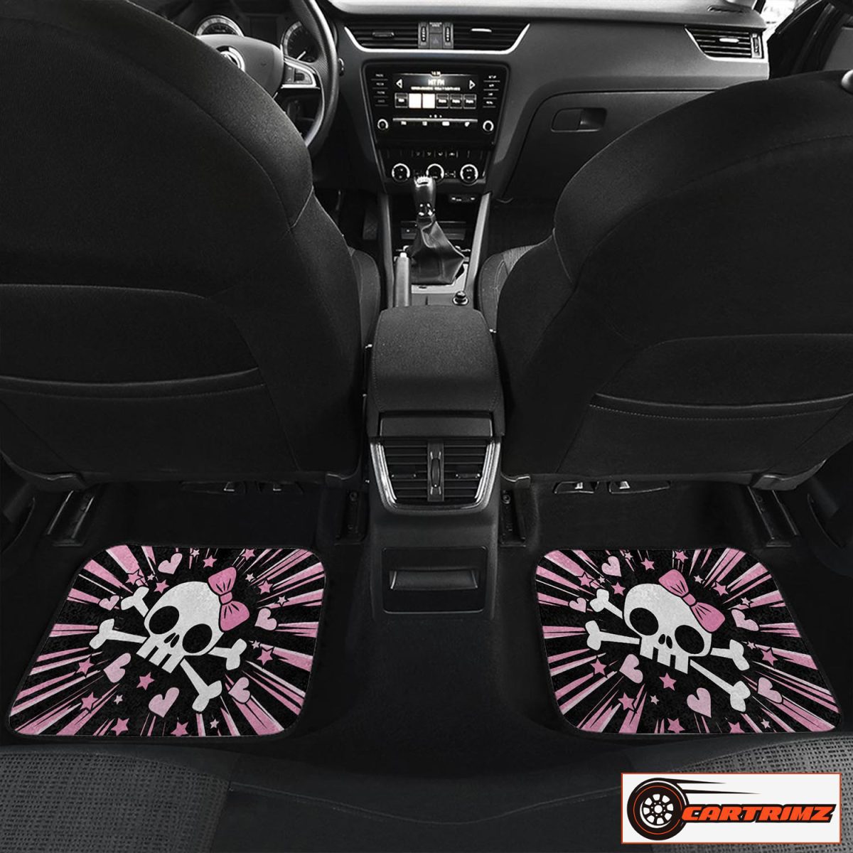 Cartrimz Skull Purple Car Seat Covers Striking and Functional