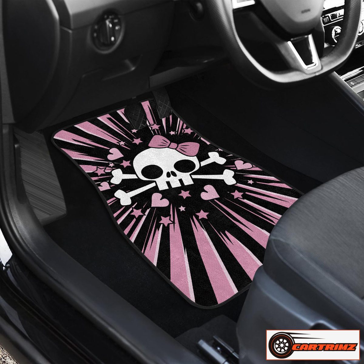 Cartrimz Skull Purple Car Seat Covers Striking and Functional