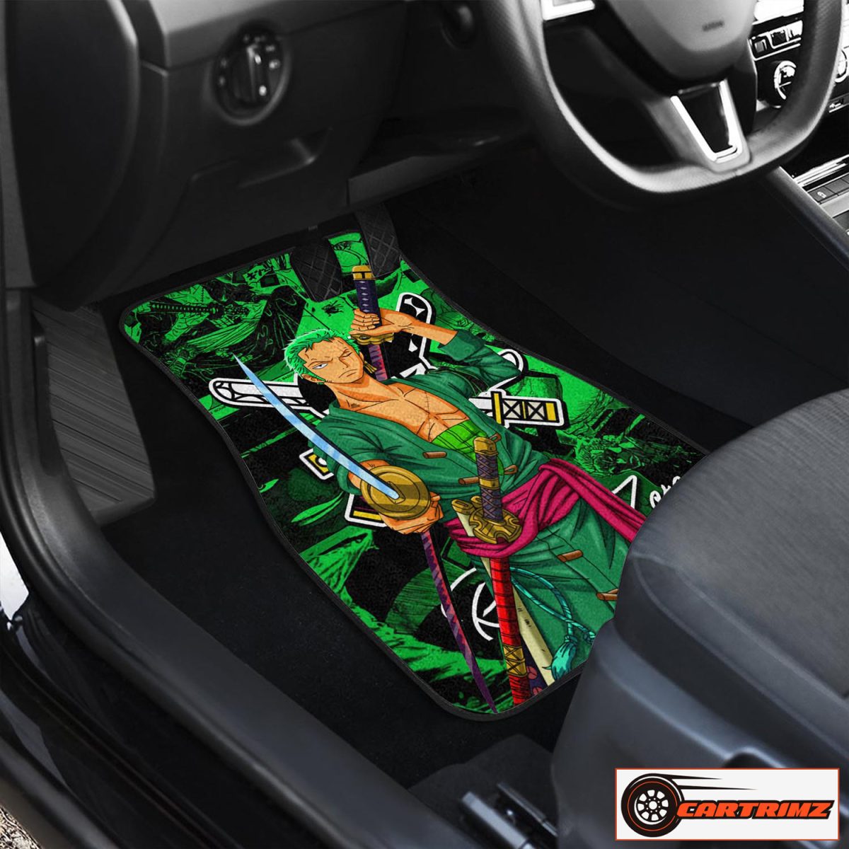 Cartrimz One Piece Roronoa Zoro Car Seat Covers Bold Design, Maximum Comfort