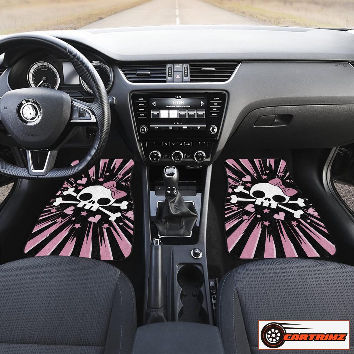 Cartrimz Skull Purple Car Seat Covers Striking and Functional