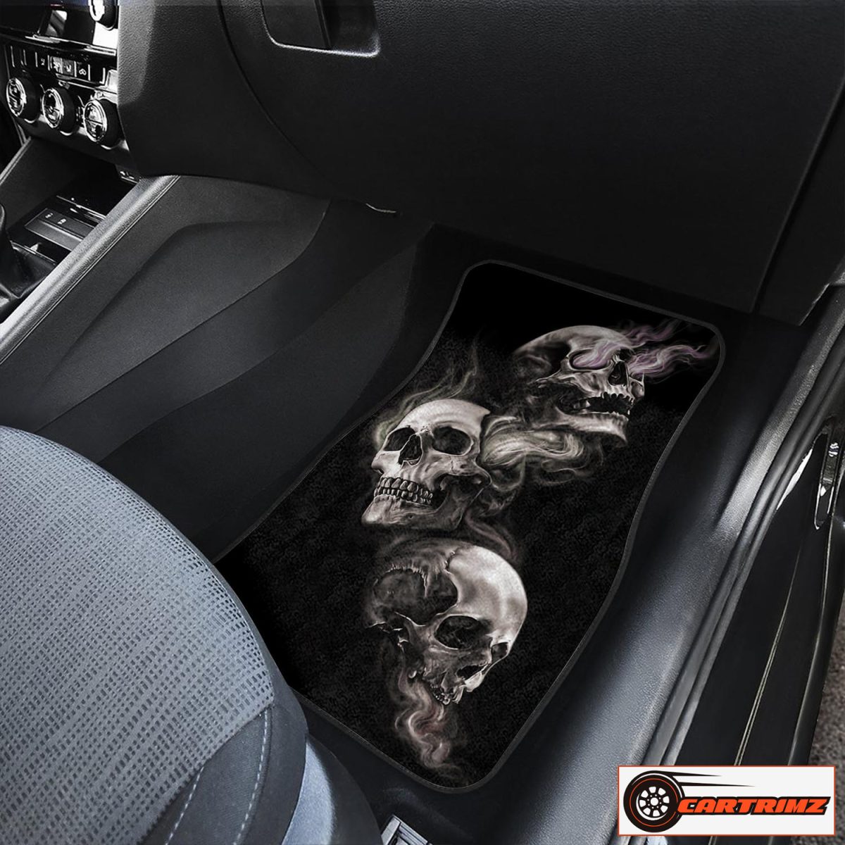 Cartrimz Skull Purple Car Seat Covers Edgy and Durable