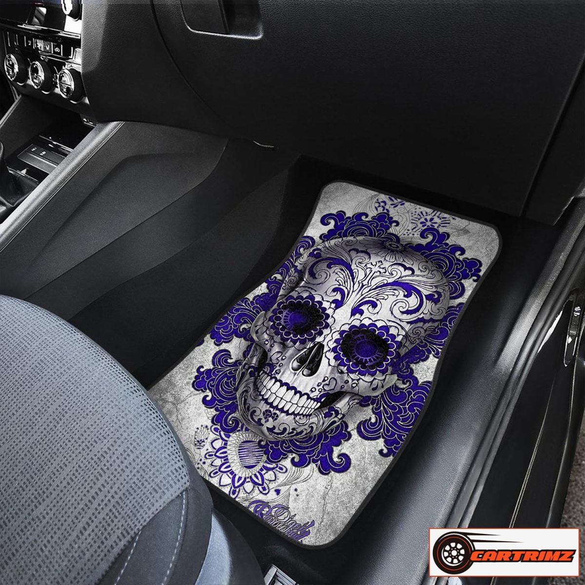 Cartrimz Skull Purple Car Seat Covers Bold and Unique