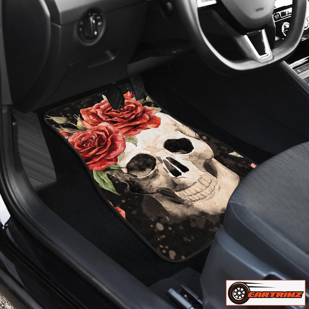 Cartrimz Skull Purple Car Seat Covers Unique Design for a Unique Ride