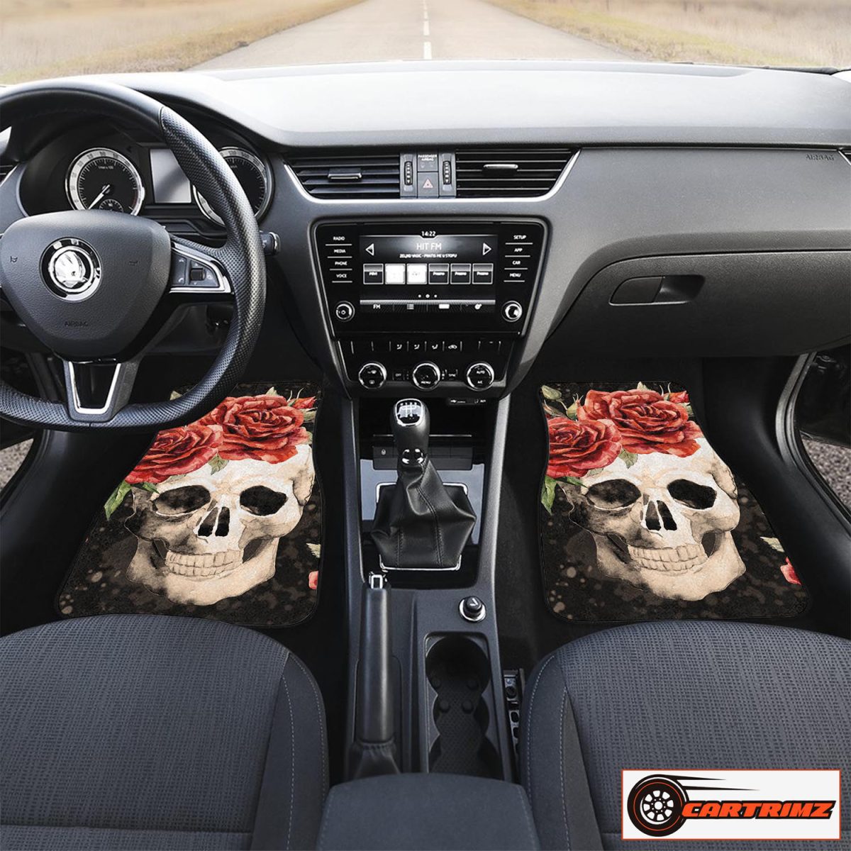 Cartrimz Skull Purple Car Seat Covers Unique Design for a Unique Ride