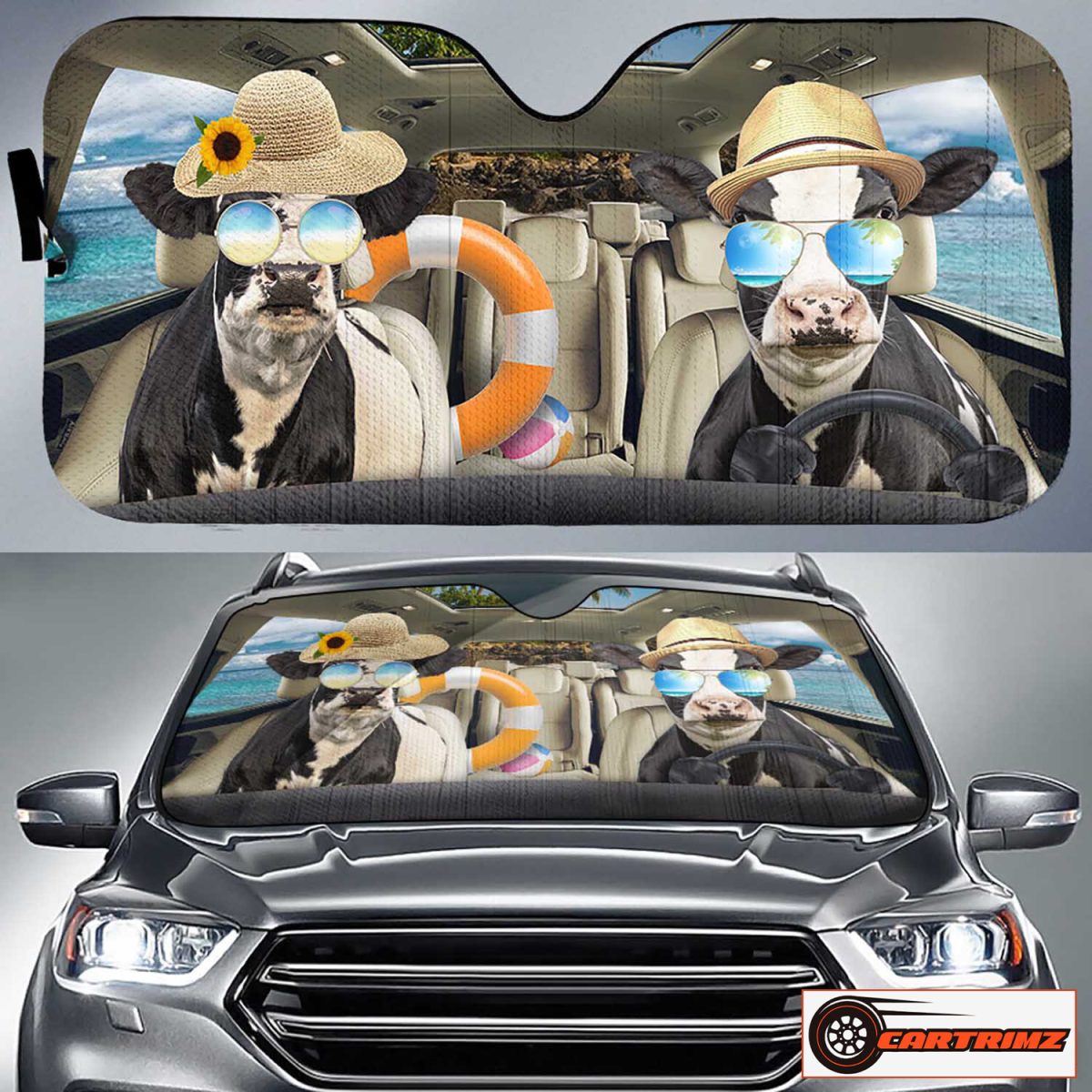 Cartrimz Cow Car Seat Covers Perfect for Farm and Animal Lovers