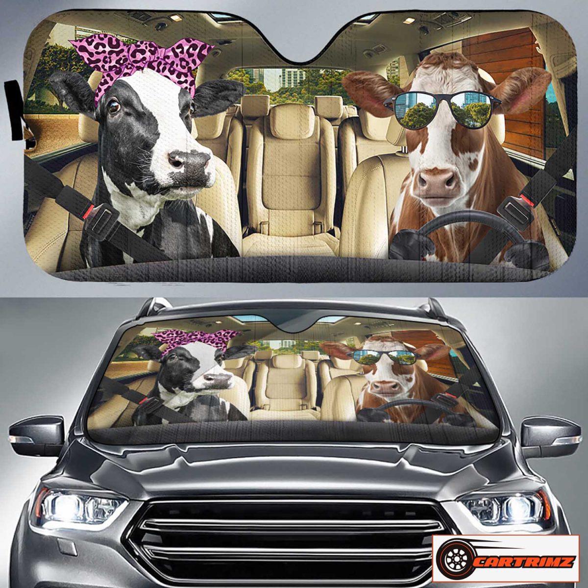 Cartrimz Cow Car Seat Covers Durable and Stylish