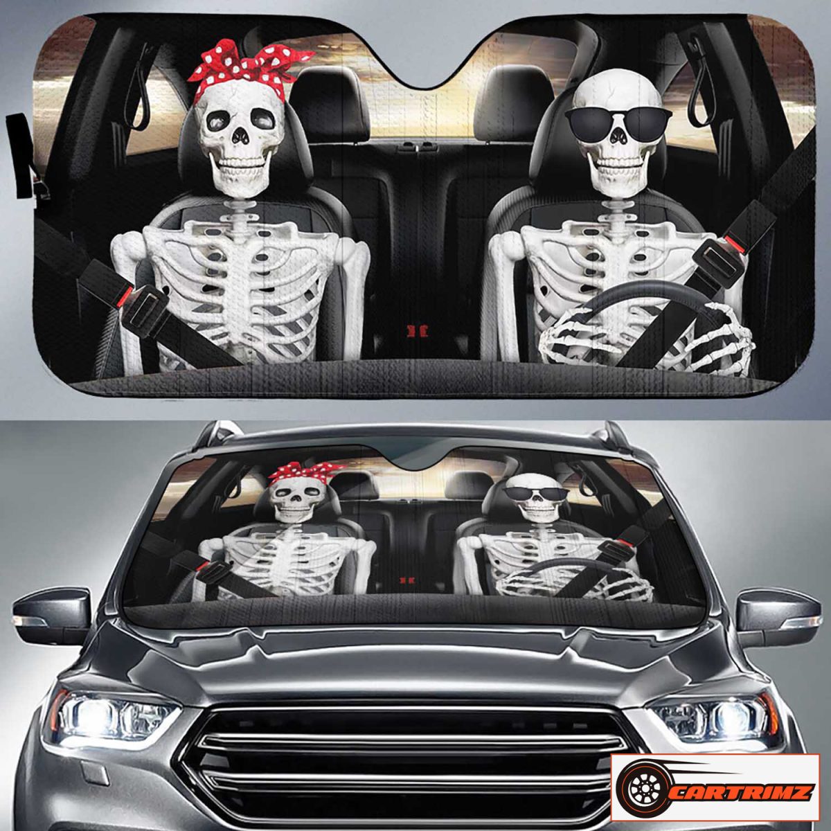 Cartrimz Skull Car Seat Covers Stylish and Protective